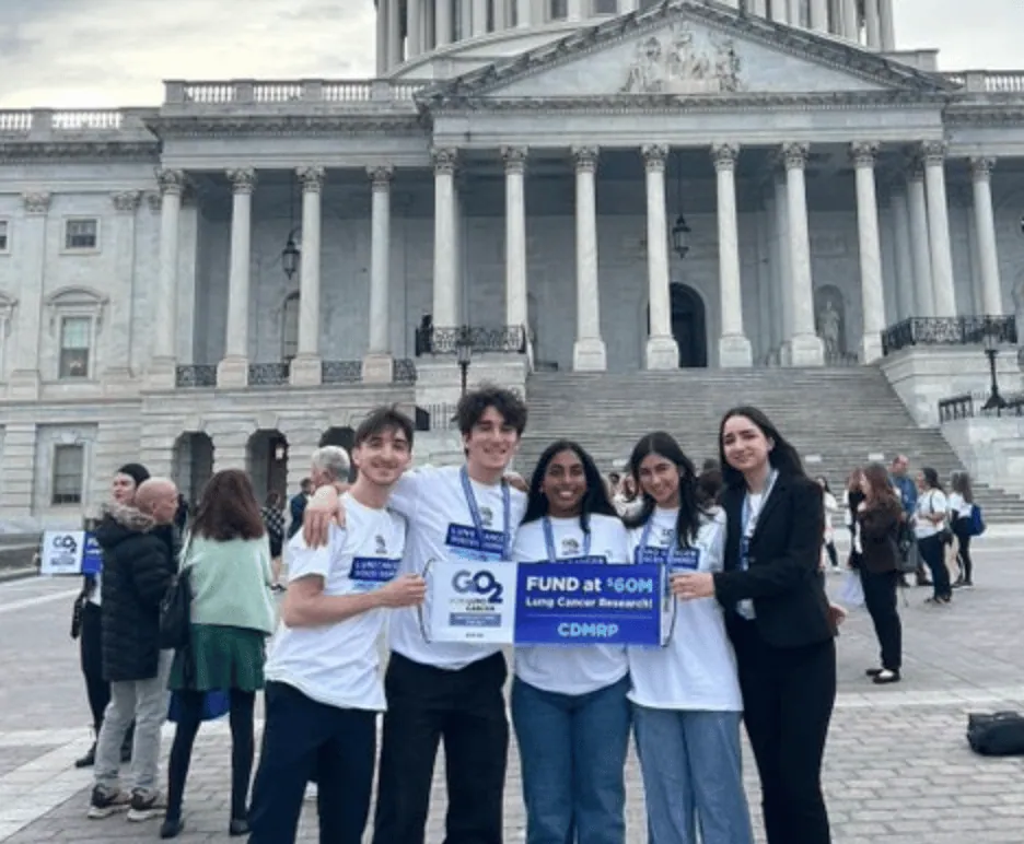 ALCSI advocates gathered outside a state capitol building