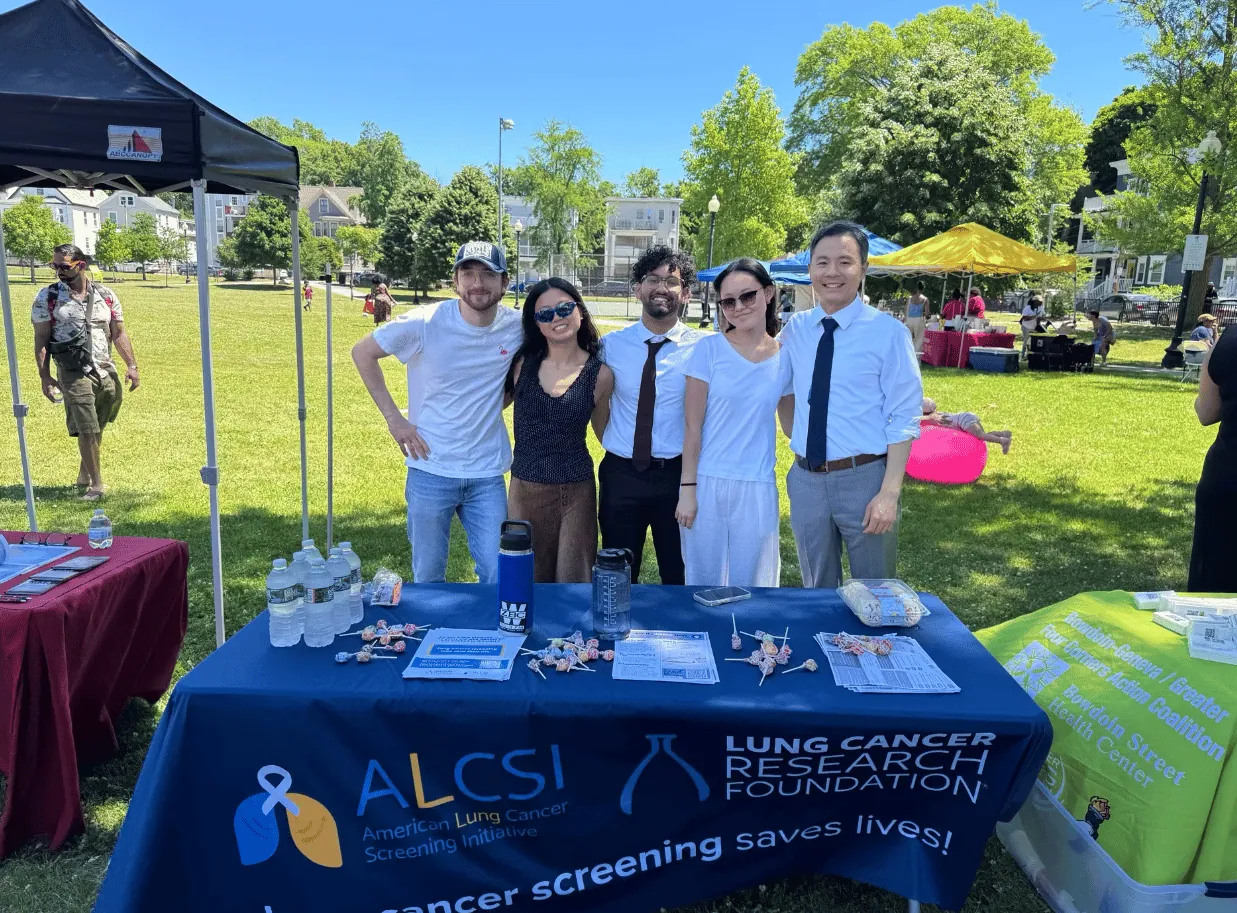 ALCSI volunteers at an outdoor health fair