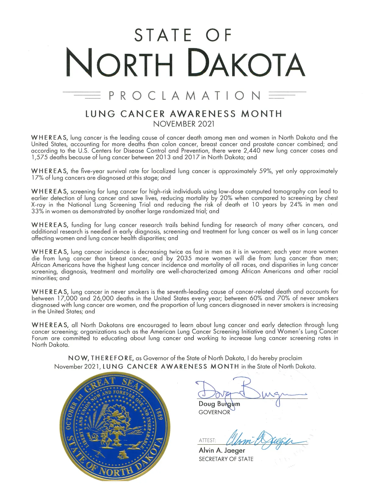 State of North Dakota (2021)
