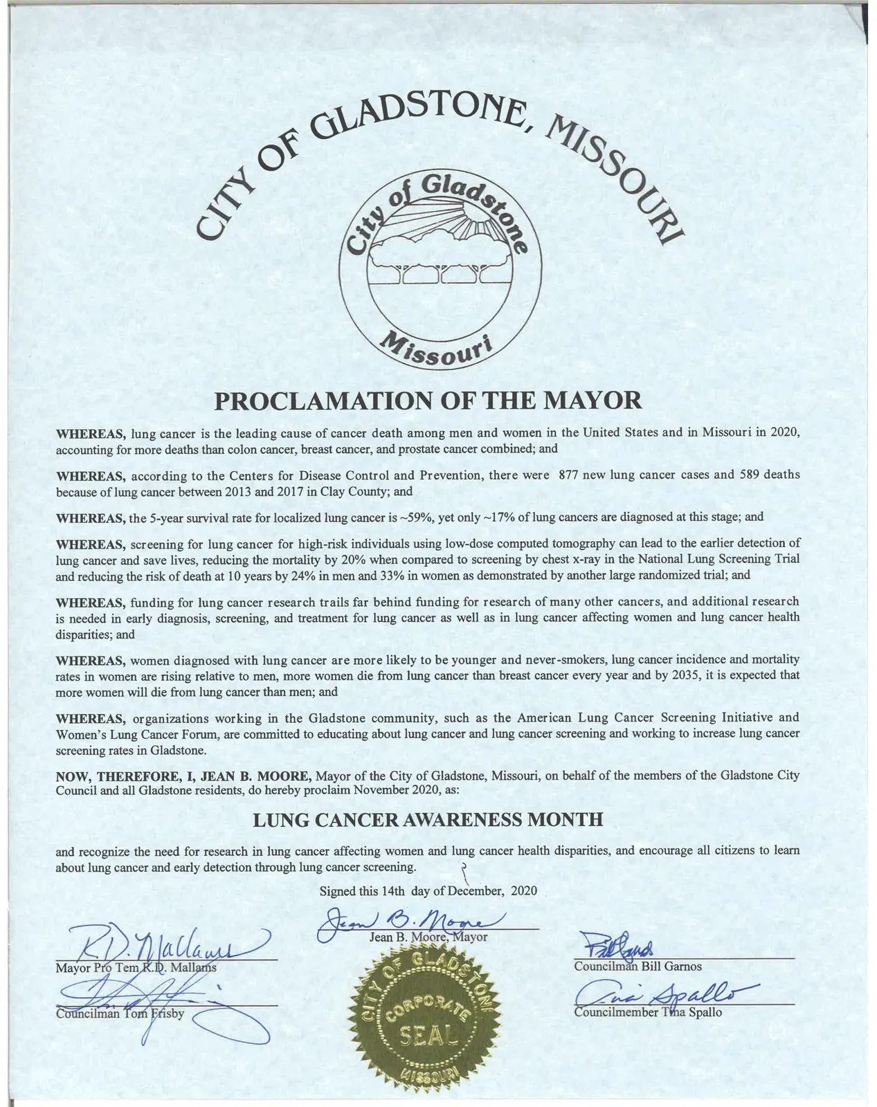 Gladstone, Missouri (2020)